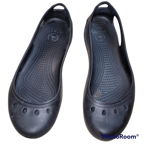 Crocs Kadee Flats Black Women's 8 - Picture 1 of 7